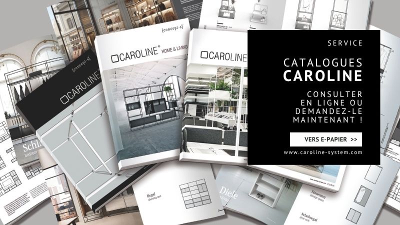 Découvrez en ligne les catalogues CAROLINE pour retail, habitat et autres solutions d’aménagement.